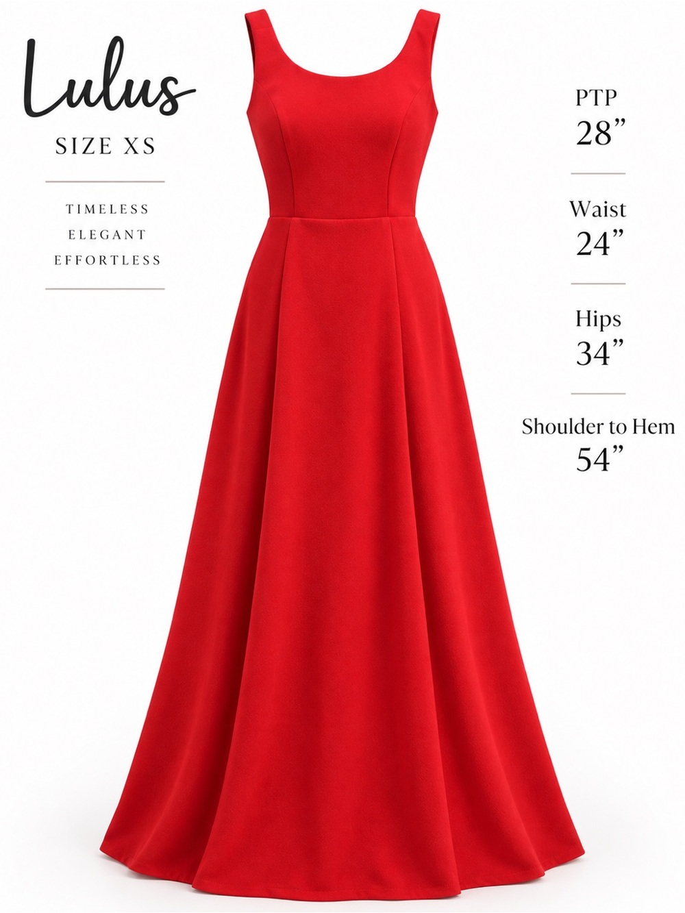 Lulus Red Crisscross Open Back Maxi Gown Size XS – Formal Prom Homecoming Dress